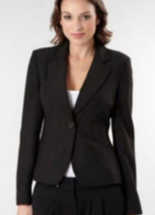 Классический женский жакет пиджак чёрного цвета размер 48 50