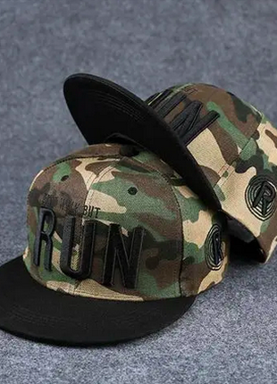 Мужская кепка , Снепбек RUN (военная, тактическая, камуфляжная) с