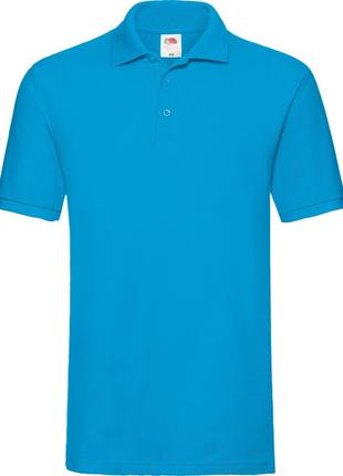 Теніска Fruit of the Loom Premium Polo Бирюзовый 2XL