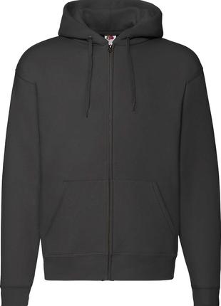 Худі Fruit of the Loom Premium Hooded Sweat Zip Черный S