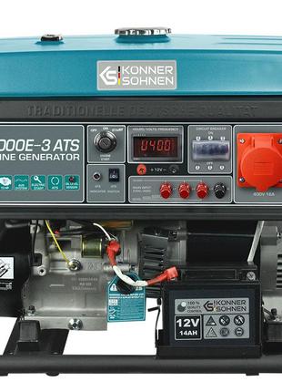 Бензиновий генератор 5,5 кВт Konner&Sohnen; KS 7000E-3 ATS