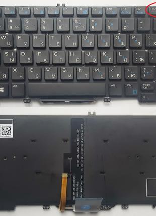 Клавиатура для ноутбука Dell Latitude 7290 черная с подсветкой...