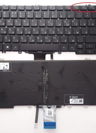 Клавиатура для ноутбука Dell Latitude E5289 черная с подсветко...