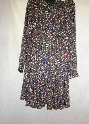 Оригинальное платье халат на пуговицах с галстуком pepe jeans
