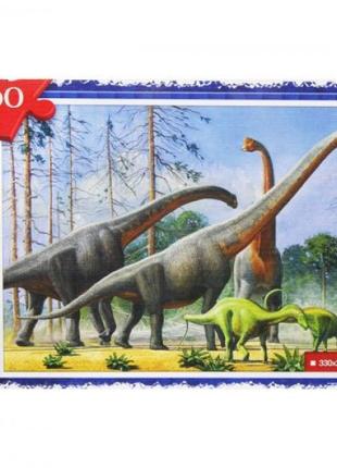 Пазлы "Динозавры", 260 элементов