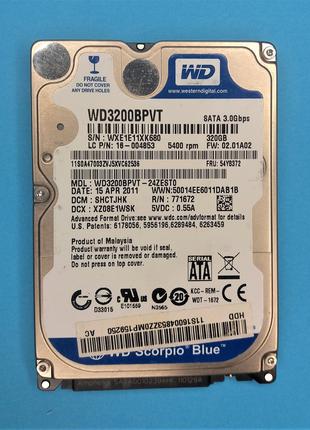Жорсткий диск Western Digital 320gb sata 2.5