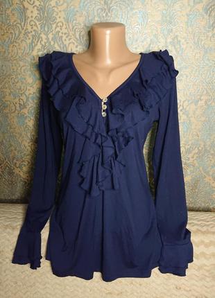 Красивая женская блуза с рюшами р.44/46 блузка блузочка кофта