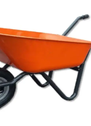 Тачка садово строительная DOZER оранжевая 1 колесо 90/170л 200 кг