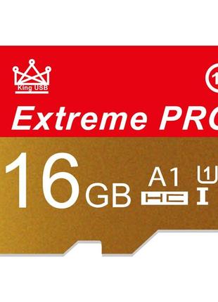 MicroSD Карта памяти Extreme Pro 16Gb Class 10 + SD-адаптер