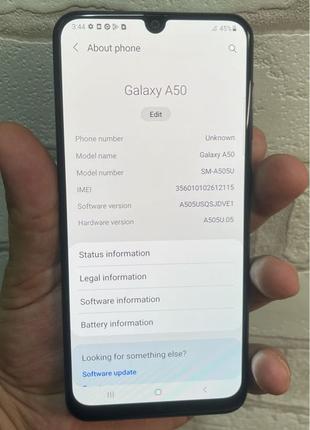 Мобільний телефон Samsung Galaxy A50, a505u 4/64gb б/у