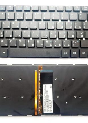 Клавиатура для ноутбука Acer Aspire E1-472 черная с подсветкой...
