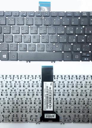 Клавиатура для ноутбука Acer Aspire E3-112 черная без рамки RU/US