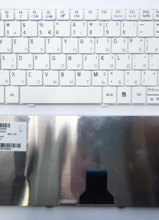 Клавиатура для ноутбука Acer Aspire One 722 белая UA/RU/US