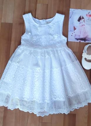 Праздничное нарядное платье для принцессы 1-2 года
