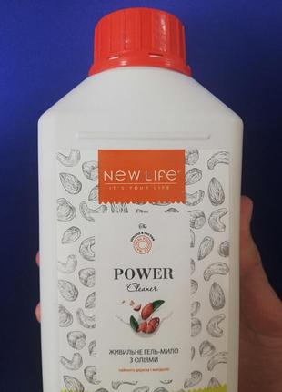 Гель-мыло питательное power clean 1000 ml