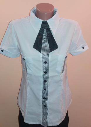Блуза жіноча Fashion з краваткою р. 46 Білий