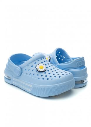 Дитячі крокси сабо для дівчинки Dago Style 331 блакинті