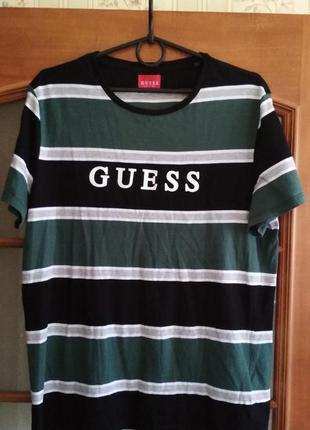 Мужская футболка guess (m-l) оригинал