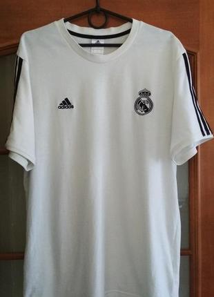 Мужская футбольная футболка adidas real madrid (l-xl)