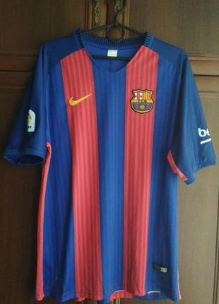 Мужская футбольная футболки nike fc barcelona messi 10 (l-xl)