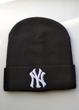 Шапка черная new york yankees оригинал one size