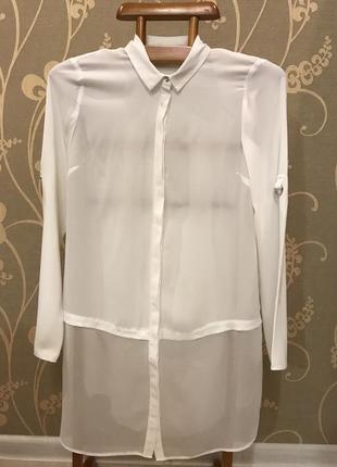 Очень красивая и стильная брендовая белая блузка.