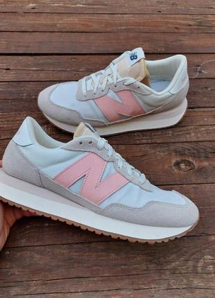 Кроссовки new balance 237 beige/pink