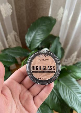 Хайлайтер для обличчя nyx professional makeup high glass