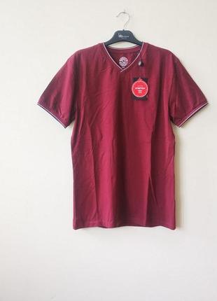 Мужская хлопковая футболка tarak bordeau benson&cherry оригинал