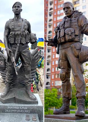 Памятники скульптуры и надгробия на заказ для военных солдат под