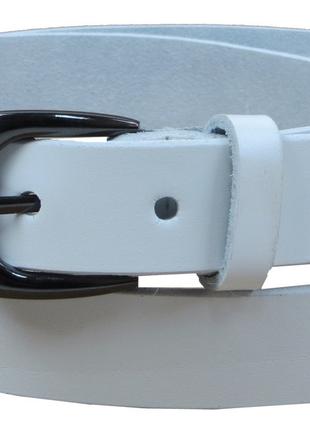 Женский кожаный ремень Skipper белого цвета 2,5 см 1471-25