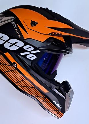 Мото шлем KTM Эндуро для мотокросса и квадроцикла + очки 100% ...
