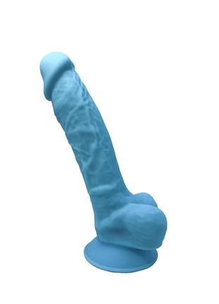 Фаллоимитатор SilexD Johnny Blue (MODEL 1 size 7in), двухслойн...