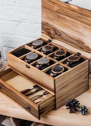 Коробка для годинників з дерева