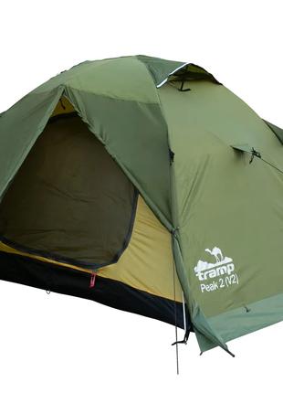 Двухместная экспедиционная палатка Tramp Peak 2 (v2) green UTR...