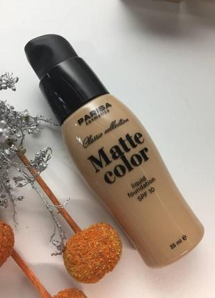 Матувальний тональний крем parisa cosmetics matte color liquid...