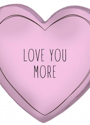 Подушка 3D сердце Love you more