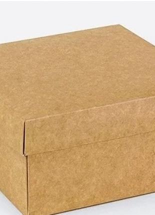 Подарочная коробка Крафт 14х14х7 см