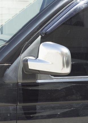 Накладки на зеркала Серый мат (2 шт) для Volkswagen Caddy 2004...