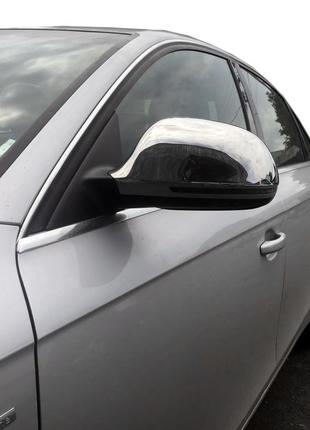 Накладки на зеркала 2008-2010 (2 шт., нерж.) для Audi A3 2004-...