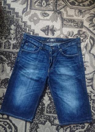Фирменные джинсовые шорты бриджи h&amp;m,новые,размер 36.