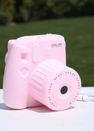 Портативний вентилятор для ноутбука у вигляді фотоапарата Pink