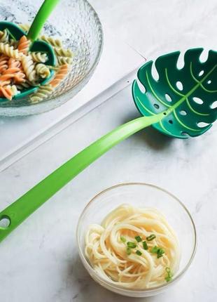 Ложка шумовка Листок Jungle Spoon для спагетти и салатов