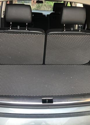 Коврик багажника 3 части (EVA, черный) (7 мест) для Audi Q7 20...