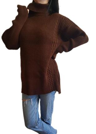 Качественный модный шерстяной свитер