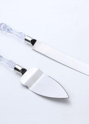 Набор нож и лопатка для свадебного торта