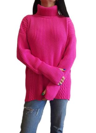 Фуксия - красивый свитер на осень-зиму