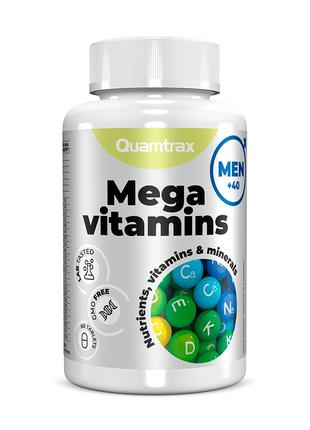 Вітаміни та мінерали Quamtrax Mega Vitamins for Men 40+, 60 та...