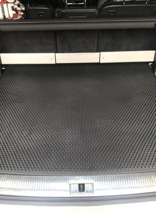 Коврик багажника (EVA, черный) (5 мест) для Audi Q7 2005-2015 гг.