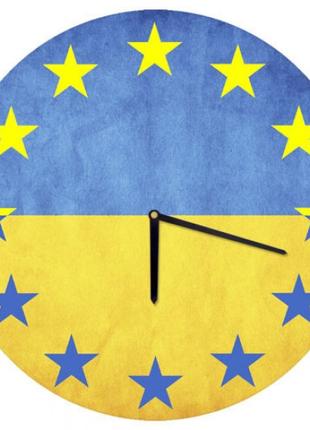 Настінні Годинники Прапор України 36 см